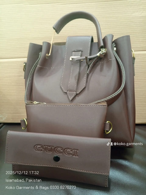 Premium 3-in-1 Executive Bucket Bag Set