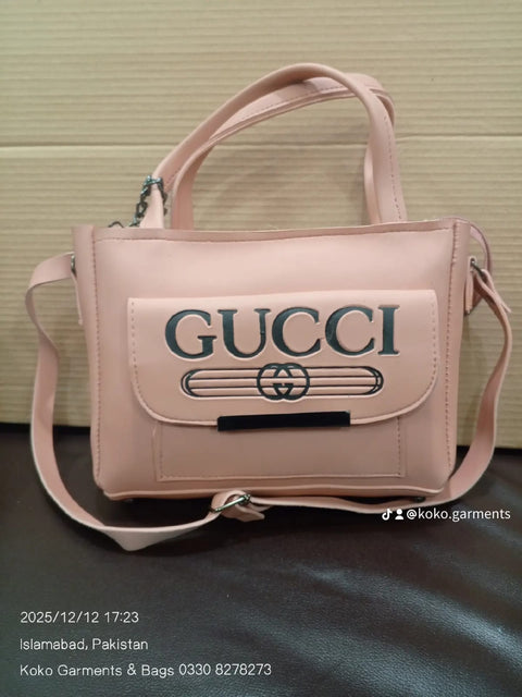 Gucci-Inspired Twin-Pouch Satchel