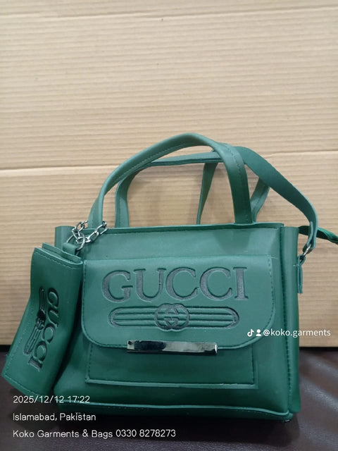 Gucci-Inspired Twin-Pouch Satchel