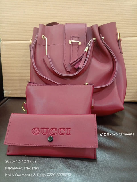 Gucci-Inspired Twin-Pouch Satchel