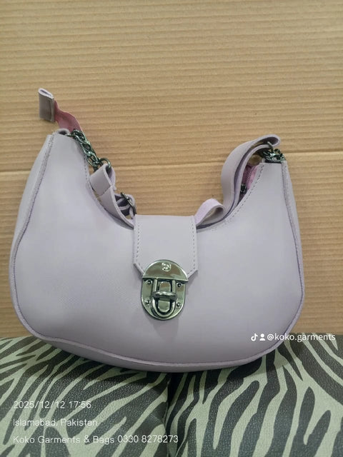 Elegant Petite Satchel with Faux-Fur Handle & Floral Accents